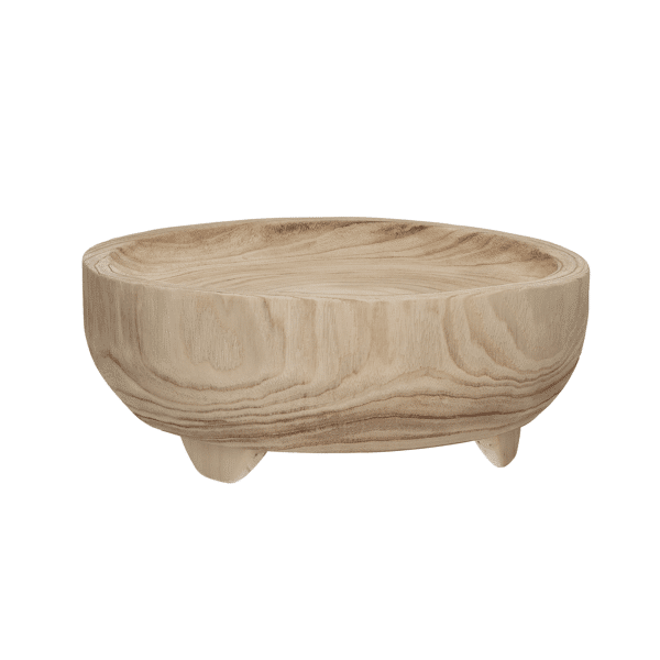 pomax COMM - schotel - paulownia hout - DIA 35 x H 13 cm - naturel pomax COMM - schotel - paulownia hout - DIA 35 x H 13 cm - naturel