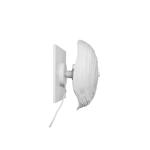 pomax COMPETA - wandlamp - papier mâché - DIA 35 x H 17 cm - wit