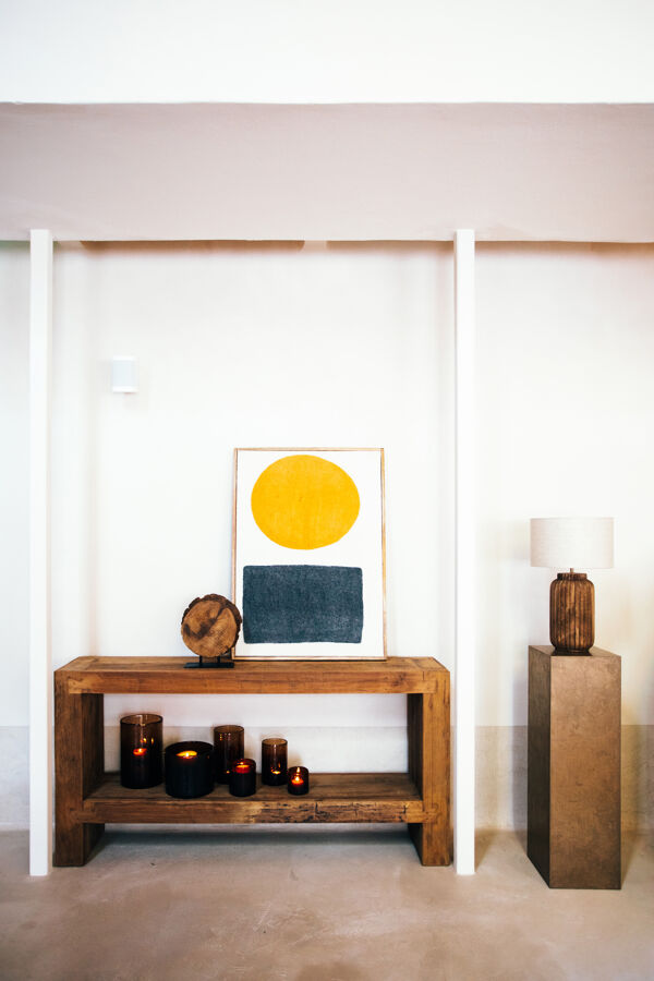 Pomax CORSICA - Console - Gerecycleerd Hout - L 180 X W 38 X H 90 Cm - Naturel