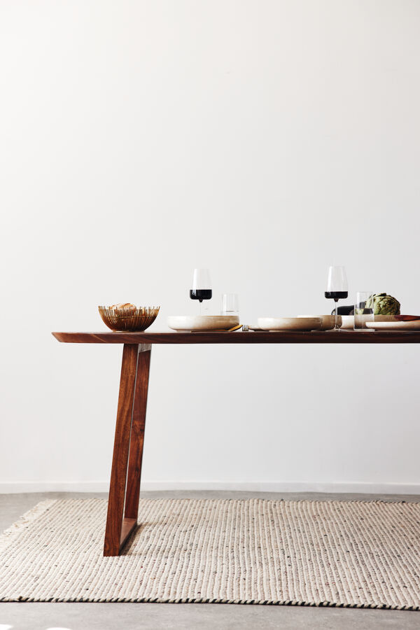 Pomax DAISY - Tapijt - Jute / Wol - L 240 X W 180 Cm - Houtskool