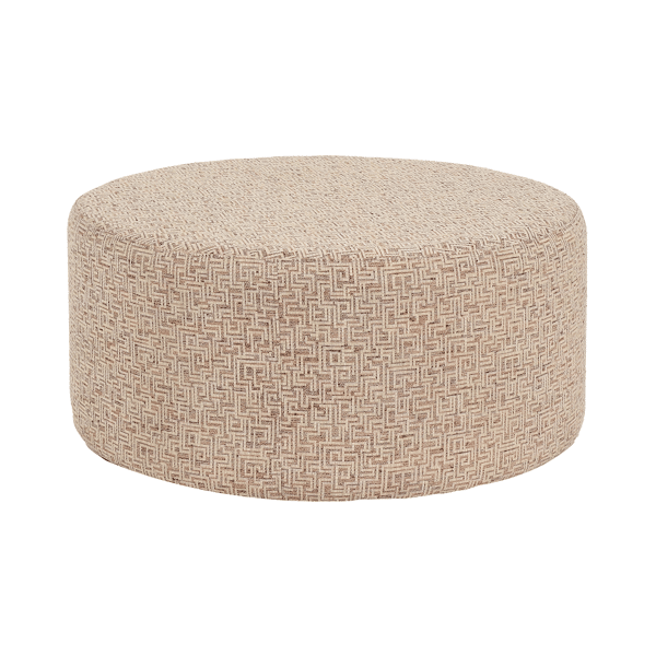 pomax DELILAH - poef - polyester - DIA 80 x H 35 cm - licht roze