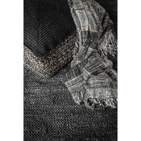 Pomax EARTH - Vloerkussen - Jute - L 60 X W 60 X H 20 Cm - Bruin