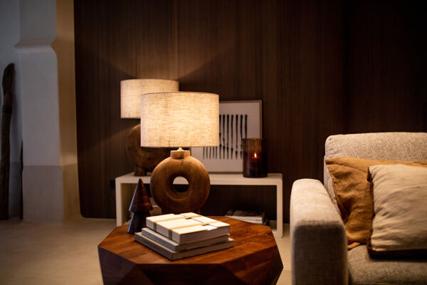 Pomax EDENBURG - Salontafel - Acacia Hout - L 80 X W 80 X H 35 Cm - Bruin