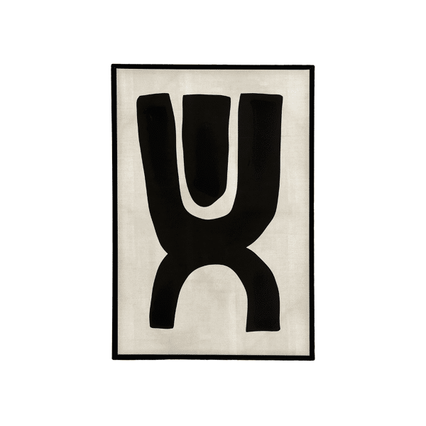 pomax EQUILIBRO - muur deco - canvas / hout - L 60 x W 4 3 x H 90 cm - zwart