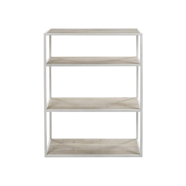 Pomax ESZENTIAL - Rek - Metaal / Sparrenhout - L 60 X W 30 X H 80 Cm - Naturel/wit