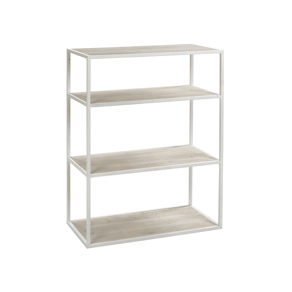 pomax ESZENTIAL - rek - metaal / sparrenhout - L 60 x W 30 x H 80 cm - naturel/wit