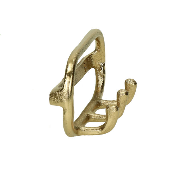 Pomax EVANNA - Wandhaak - Aluminium - L 18 5 X W 6 X H 8 Cm - Goud