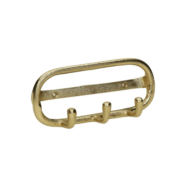 pomax EVANNA - wandhaak - aluminium - L 18 5 x W 6 x H 8 cm - goud