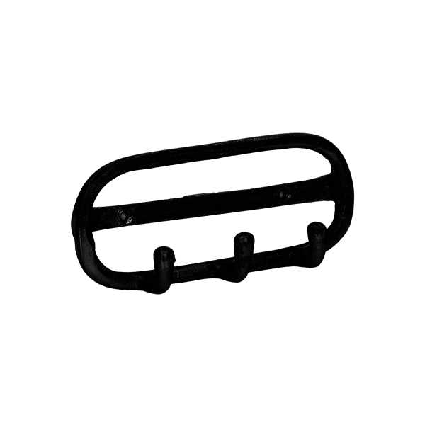 pomax EVANNA - wandhaak - aluminium - L 18 5 x W 6 x H 8 cm - zwart