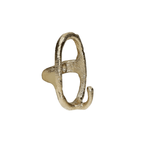 pomax EVANNA - wandhaak - aluminium - L 6 x W 4 5 x H 8 8 cm - goud