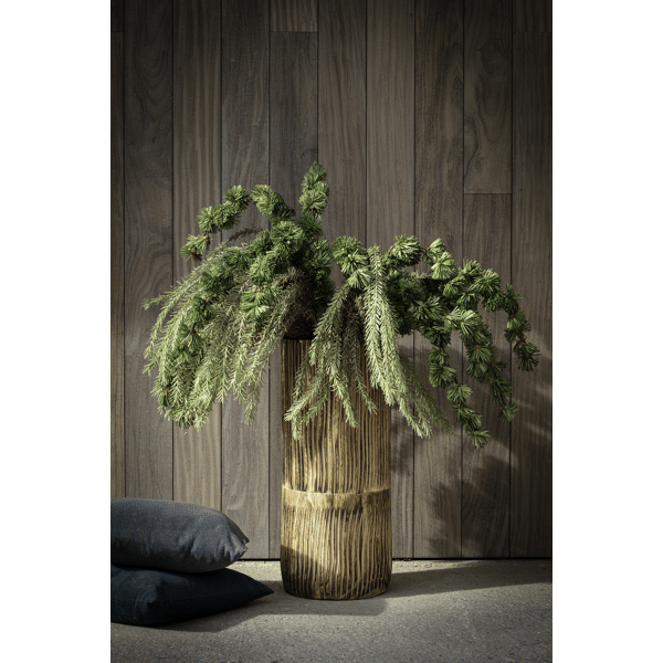 Pomax FIORI - Artificiële Pluim - Kunststof - H 120 Cm - Honing