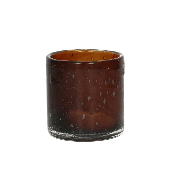 pomax FIRENZE - windlicht - glas - DIA 8 5 x H 10 cm - roest