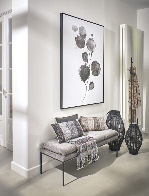 Pomax FLOR - Canvas Met Kader - Canvas / Hout - L 100 X W 4 3 X H 140 Cm - Zwart