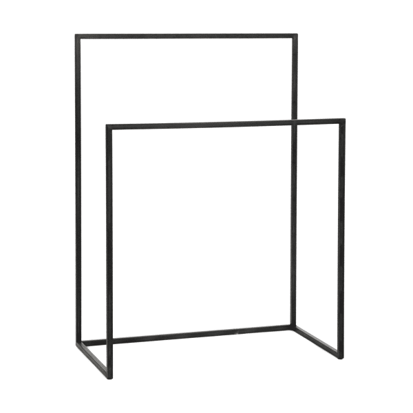 pomax FRITZ - handdoek rek - metaal - L 60 x W 30 x H 80 cm - zwart