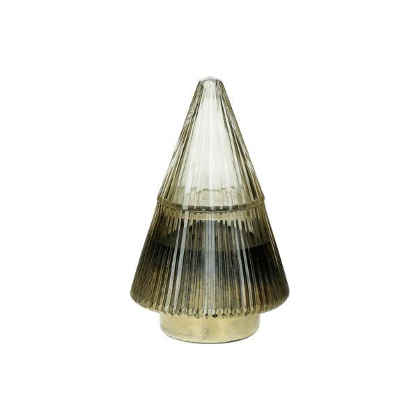 pomax GLIMMER - geurkaars - "oudh" geur - glas / wax - DIA 12 x H 17 cm - goud