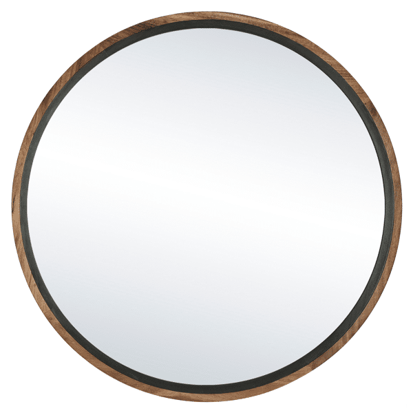 pomax GRAMM - spiegel - acacia hout - DIA 110 x W 4 5 cm - naturel/zwart pomax GRAMM - spiegel - acacia hout - DIA 110 x W 4 5 cm - naturel/zwart