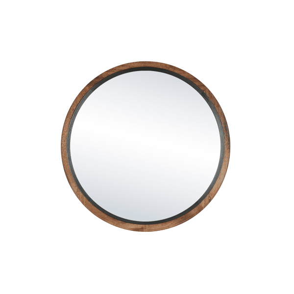 pomax GRAMM - spiegel - acacia hout - DIA 70 x W 4 5 cm - naturel/zwart pomax GRAMM - spiegel - acacia hout - DIA 70 x W 4 5 cm - naturel/zwart