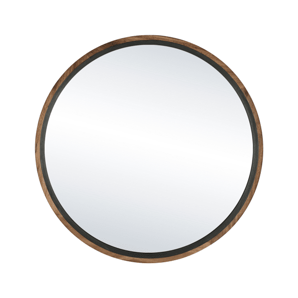 pomax GRAMM - spiegel - acacia hout - DIA 90 x W 4 5 cm - naturel/zwart pomax GRAMM - spiegel - acacia hout - DIA 90 x W 4 5 cm - naturel/zwart