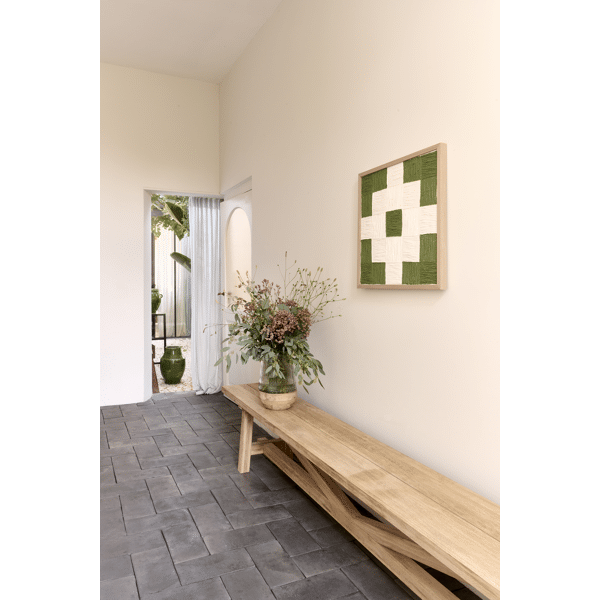 Pomax ILLUSION - Muur Deco - Papier Mâché / Dennenhout - L 60 X W 3 5 X H 60 Cm - Groen