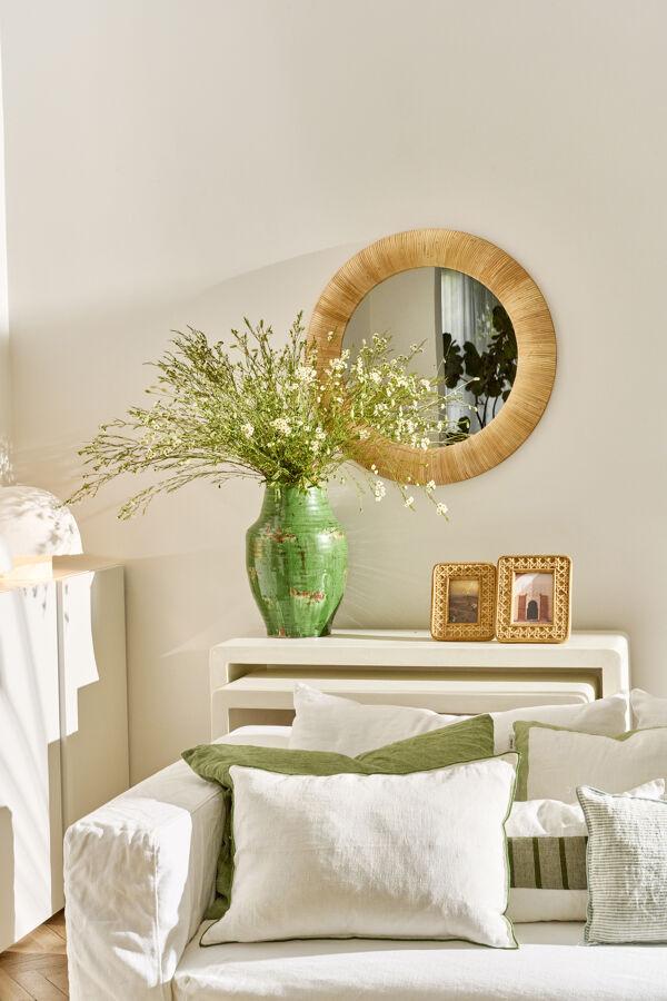 Pomax IMAGINAR - Spiegel - Rotan / Mdf - DIA 80 X W 6 Cm - Naturel