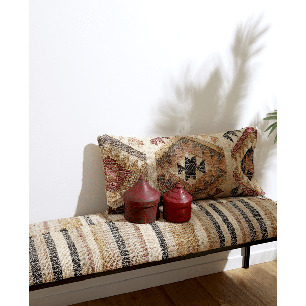 Pomax ISIS - Kussen - Katoen / Hennep - L 80 X W 35 Cm - Veelkleurig