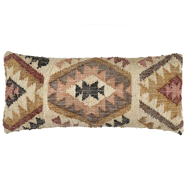 pomax ISIS - kussen - katoen / hennep - L 80 x W 35 cm - veelkleurig