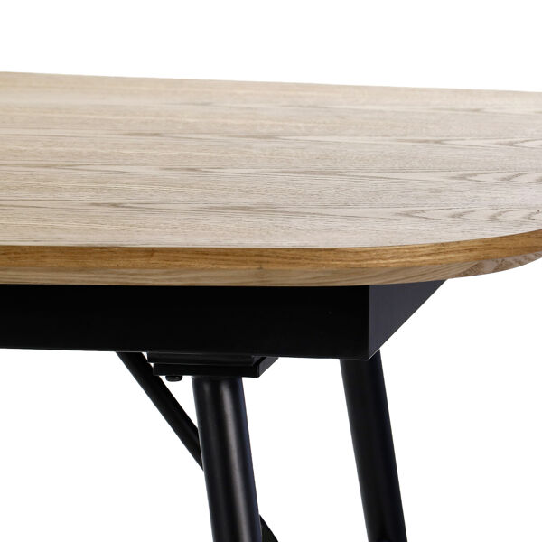 Pomax ITALO - Uitschuifbare Tafel - Mdf / Hout Fineer / Metaal - L 180/230 X W 105 X H 76 Cm - Naturel