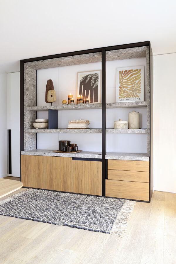 Pomax JOOT - Tapijt - Gerecycleerd Leder / Jute - L 120 X W 180 Cm - Zwart