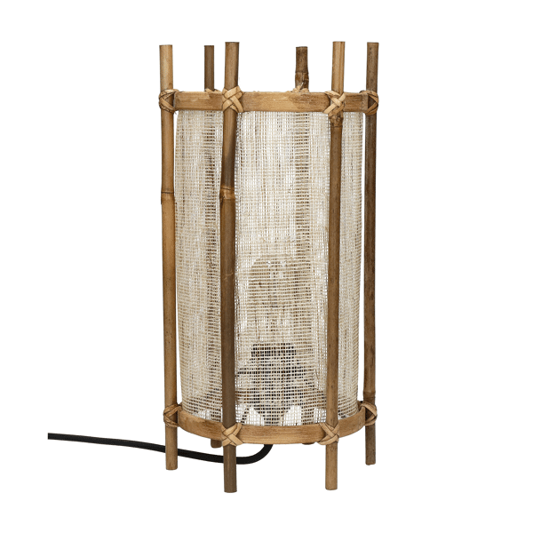 pomax KASAI - tafellamp - bamboe / linnen - DIA 18 5 x H 36 cm - naturel pomax KASAI - tafellamp - bamboe / linnen - DIA 18 5 x H 36 cm - naturel