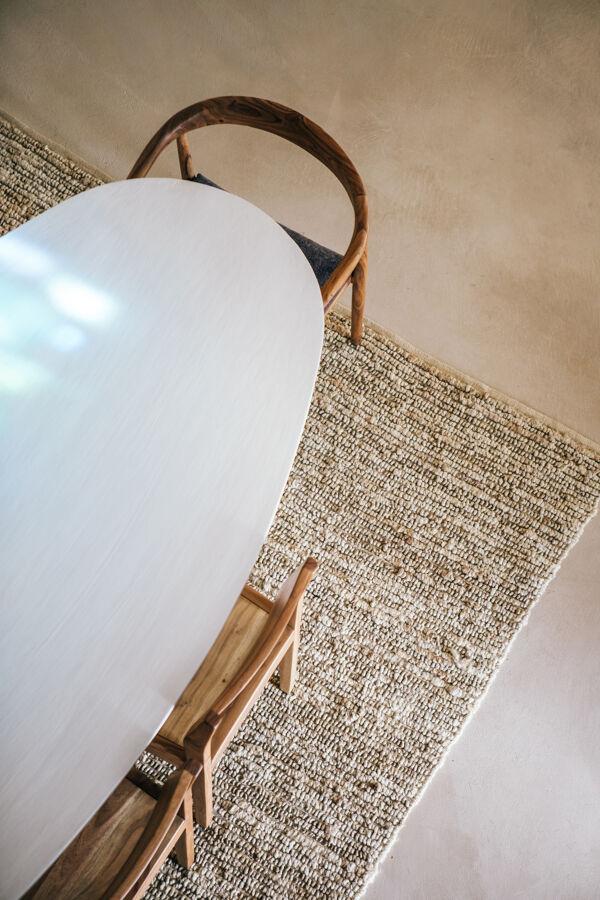 Pomax KATHU - Tapijt - Jute - L 300 X W 200 Cm (+/- 7 Cm) - Naturel