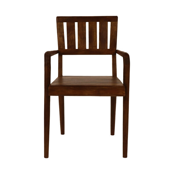 Pomax KATO - Stoel - Mango Hout - L 54 X W 48 X H 89 Cm - Walnoot