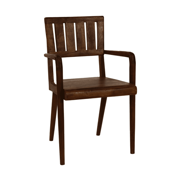 pomax KATO - stoel - mango hout - L 54 x W 48 x H 89 cm - walnoot