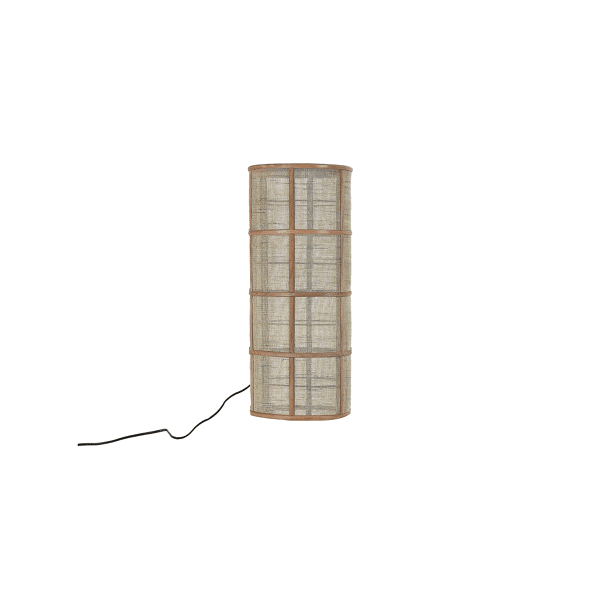 pomax KHONG - vloerlamp - bamboe / linnen - DIA 25 x H 60 cm - naturel