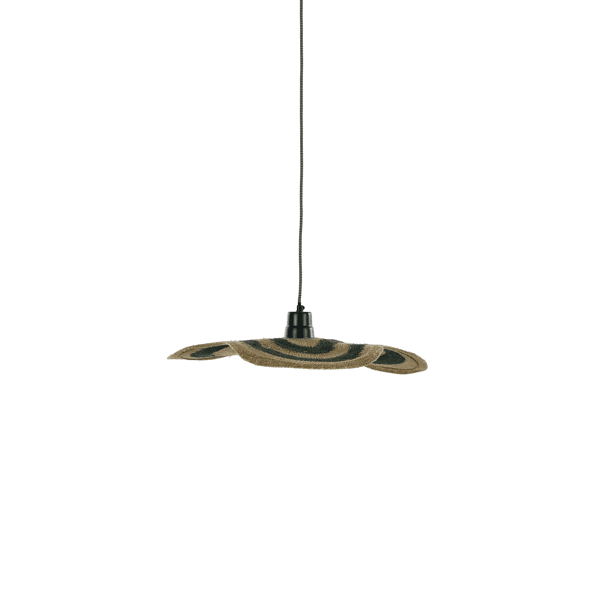 pomax KORIKO - hanglamp - moonj gras / metaal - L 50 x W 48 x H 7 cm - groen