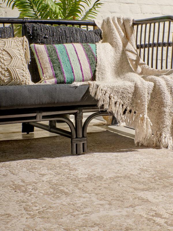 Pomax KRETA - Kussen - Linnen / Viscose - L 50 X W 30 Cm - Mix Van Kleuren