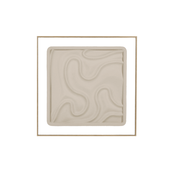 pomax LA MARÉE BASSE - muur deco - hout - L 60 x W 3 5 x H 60 cm - beige