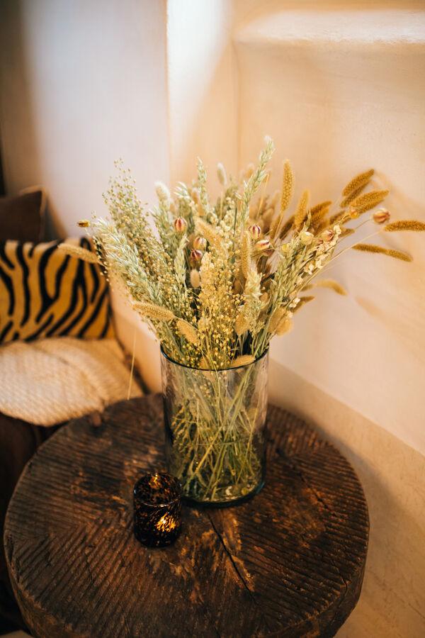 Pomax LENASIA - Bijzettafel - Teruggewonnen Hout - DIA 72 X H 46 Cm - Naturel