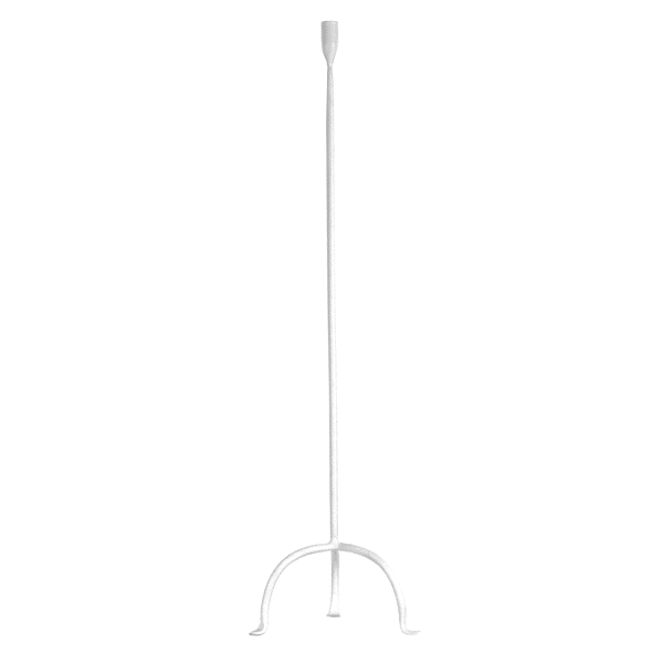 pomax LIZZIE - kandelaar - metaal - L 24 5 x W 22 5 x H 105 cm - gebroken wit