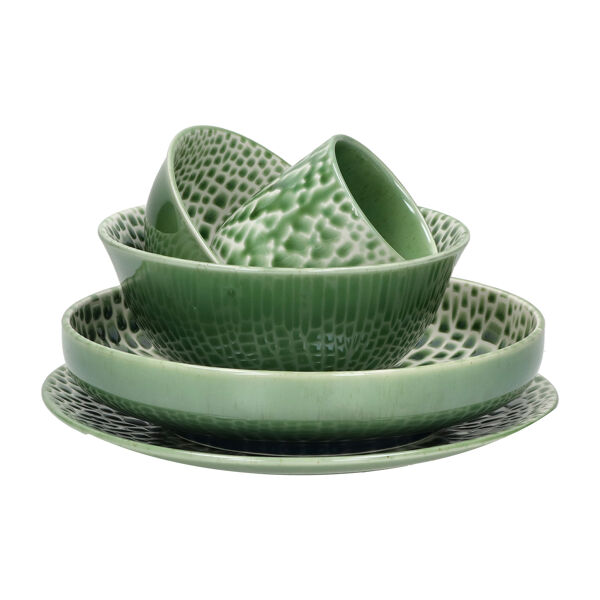 Pomax LOTUS - Beker 20CL - Porselein - DIA 7 X H 8 Cm - Groen