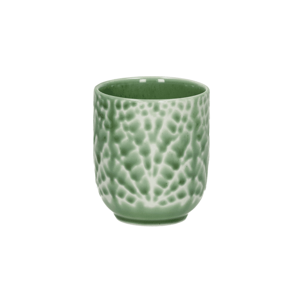 pomax LOTUS - beker 20CL - porselein - DIA 7 x H 8 cm - groen