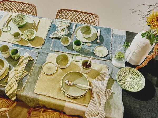 Pomax LOTUS - Blate - Porselein - DIA 20 3 X H 4 5 Cm - Groen