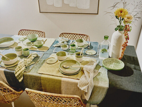 Pomax LOTUS - Ontbijtkom - Porselein - DIA 12 X H 6 Cm - Groen