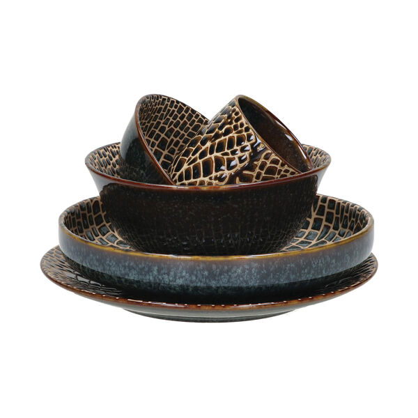 Pomax LOTUS - Soepkom - Porselein - DIA 15 X H 7 Cm - Brons