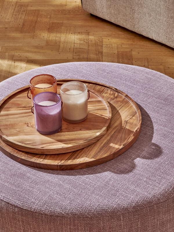 Pomax LULU - Geurkaars 1 Wiek - "oudh" Geur - Paraffine Wax / Glas - DIA 7 5 X H 9 5 Cm - Latte