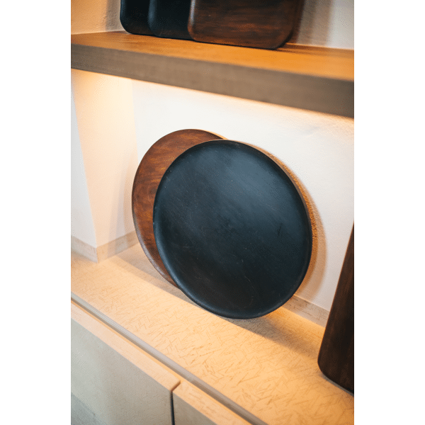 Pomax MACLEAR - Schotel - Acacia Hout - DIA 50 X H 1 25 Cm - Bruin