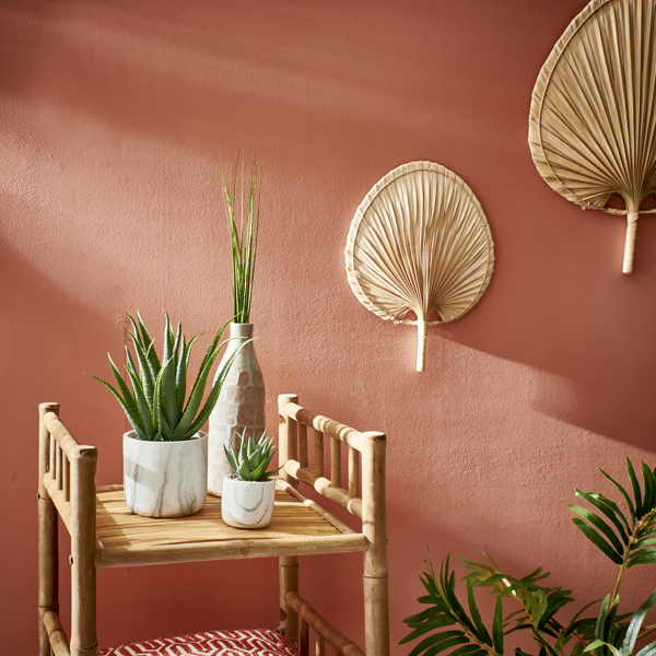 Pomax MALLORCA - Deco Object - Palm Blad - L 41 X W 29 5 Cm - Naturel