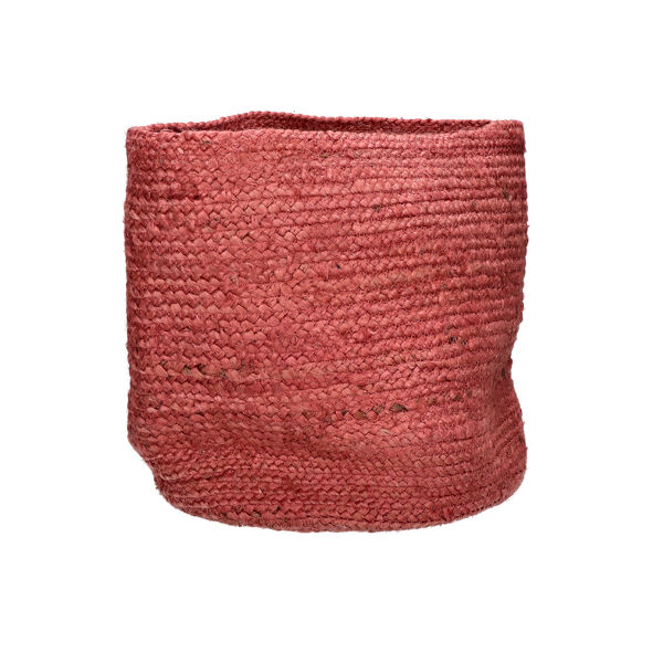 Pomax MAMBO - Set/3 Manden - Jute - DIA 22/27/32 X H 22/27/32 Cm - Rood