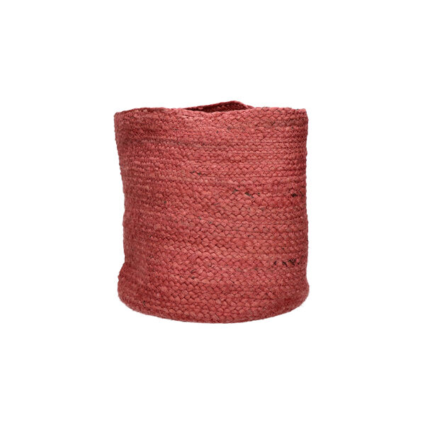 Pomax MAMBO - Set/3 Manden - Jute - DIA 22/27/32 X H 22/27/32 Cm - Rood