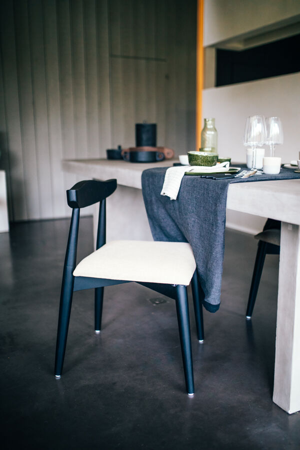 Pomax MARIKANA - Tafelkleed - Linnen - L 300 X W 170 Cm - Zwart