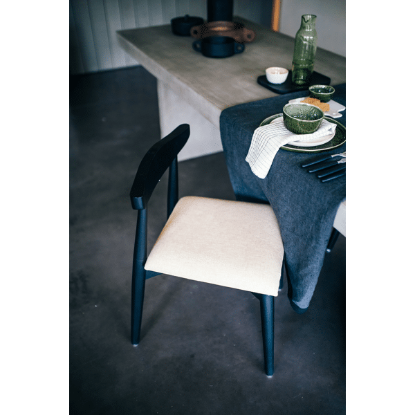 Pomax MARIKANA - Tafelkleed - Linnen - L 350 X W 170 Cm - Zwart